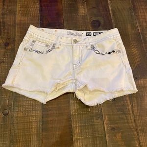 Miss Me white Jean Shorts